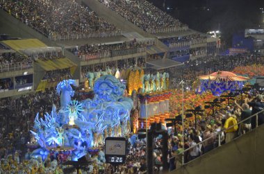 Rio Carnival performers at the Sambadrome, Rio de Janeiro, Brazil clipart