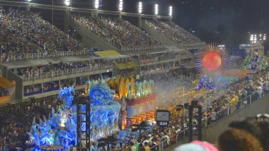 Karnaval performans Sambadrome'un Marqu s de Sapuca, Rio 