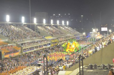 Karnaval performans Sambadrome'un Marqu s de Sapuca, Rio 