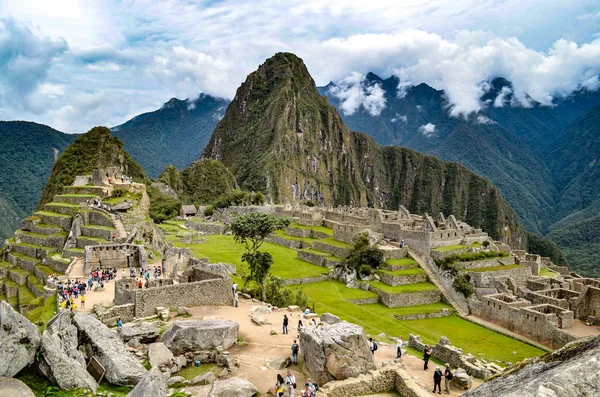 Az elveszett inka város-ból Mach Picchu, Cuzco, Peru — Stock Fotó