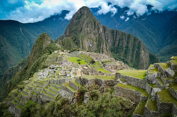 На втратили інків місто з Мачу-Пікчу, Куско, Перу — стокове фото