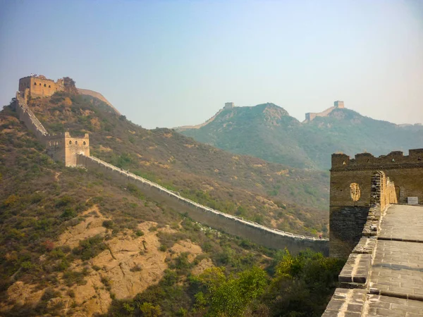 Велика Стіна Китаю в Jinshanling, Пекін — стокове фото