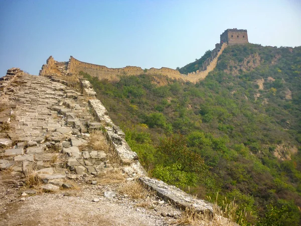 Velká čínská zeď na Jinshanling Velká čínská, Peking — Stock fotografie