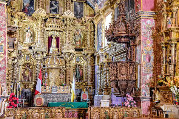 Templo de la Inmaculada Virgen de Checacupe, Cusco, Perú — Foto de Stock