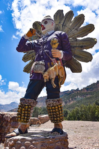 Una estatua del señor de las Nieves, en el pueblo de Checacupe, Perú — Foto de Stock