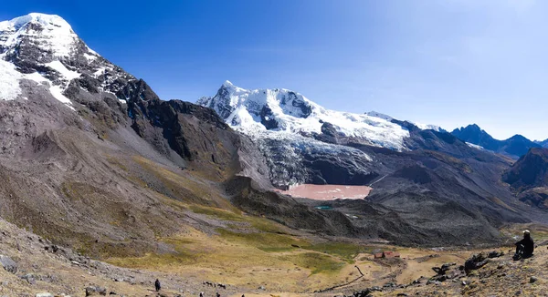 Vista panorâmica da Cordilheira Vilcanota. Cusco, Peru — Fotografia de Stock