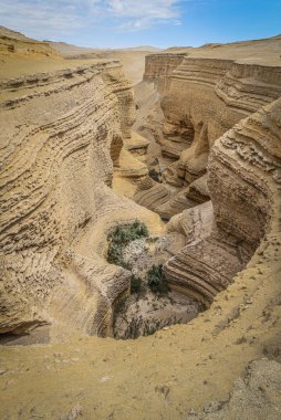 Perdidos Kanyonu, Nazca, Peru 'ya bakıyorum.