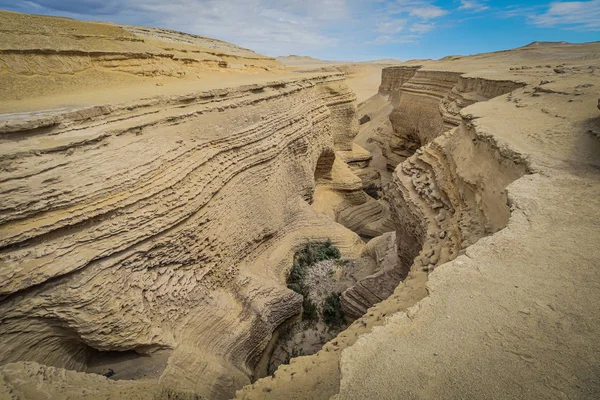 Κοιτάζοντας κάτω στο Canyon de los Perdidos, Nazca, Περού — Φωτογραφία Αρχείου