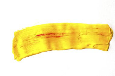 beyaz arkaplanda fırça darbesi