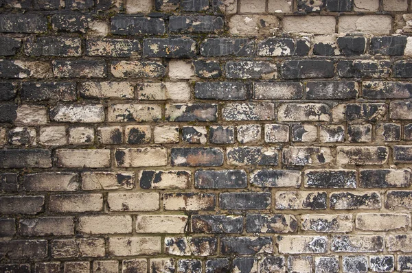 Grunge dark black brick wall background texture