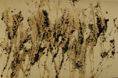 Kahverengi kahve lekeleri kağıtta. Soyut arkaplan veya doku