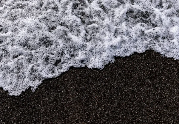 White Waves Shore Sea Beach Background — ストック写真