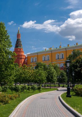 Moskova, Rusya - 8 Haziran 2017: Yazın Alexander Garden.