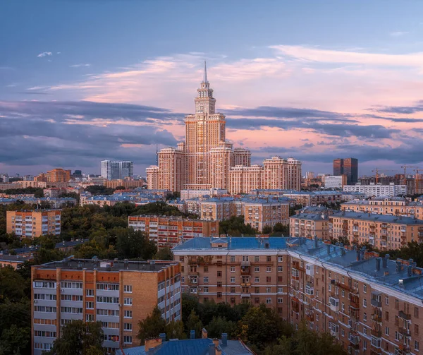 Moscow Rusland Juli 2017 Residentiële Wolkenkrabber Triumph Palace Het Slaapgedeelte — Stockfoto