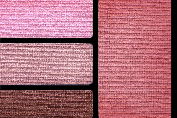Primer plano de la paleta de colores de accesorios de maquillaje —  Fotos de Stock
