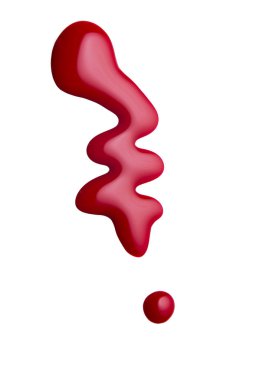 parlak kırmızı oje sızıntısı 