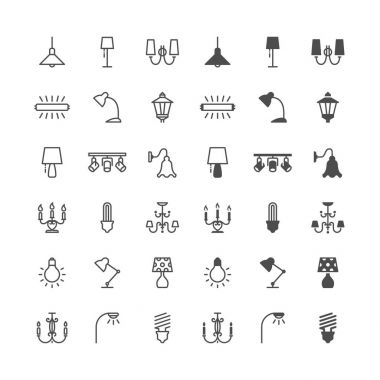 Işık simgeler, dahil normal ve etkin devlet.