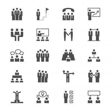 iş insanlar düz simgeler