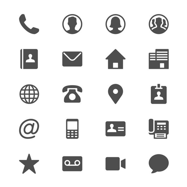 Контактные иконки
