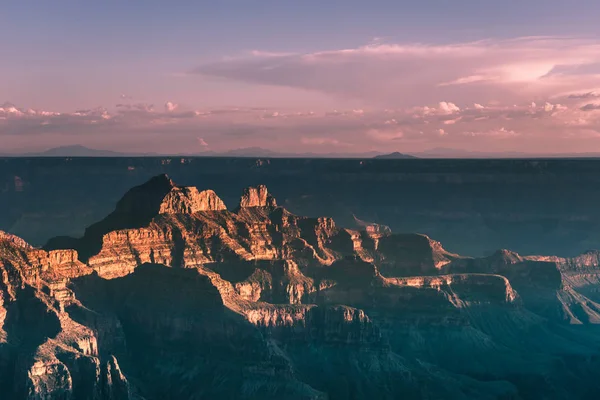 Vista Magnífica Grand Canyon Hora Pôr Sol Arizona Eua — Fotografia de Stock