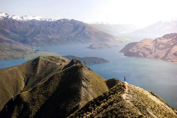 Magnífica Vista Del Hermoso Lago Las Montañas Rocosas — Foto de Stock