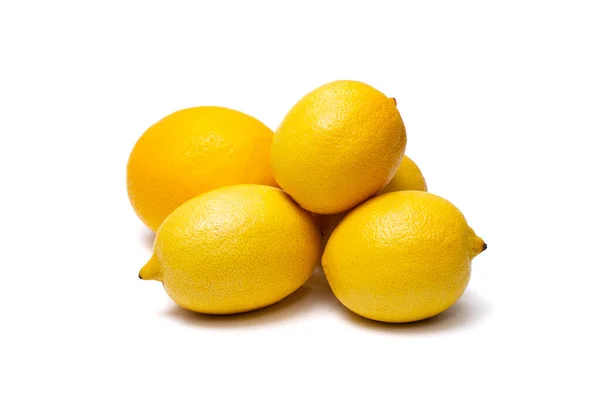 Varios Limones Sobre Fondo Blanco — Foto de Stock