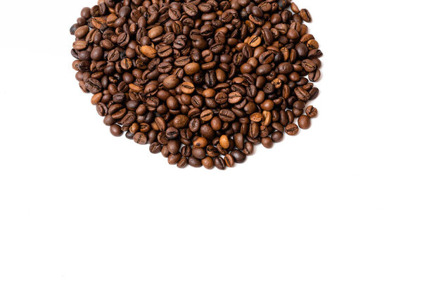 coffee beans on a white background