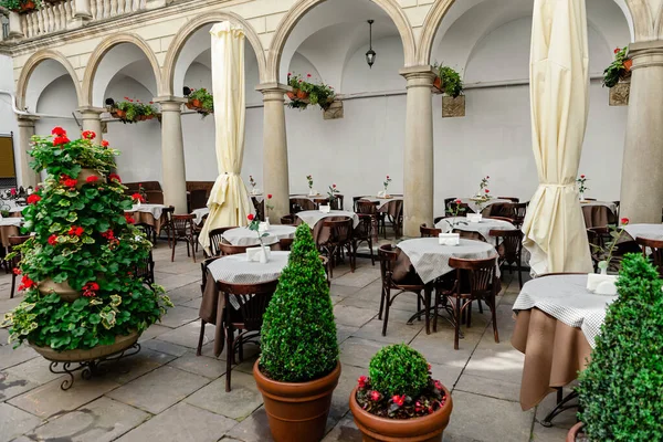 Italian Courtyard Lviv Style Italian Renaissance — Stock Photo, Image