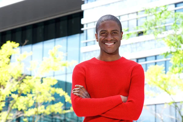 African american man in city — Stock Photo, Image