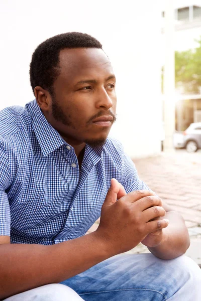 Side portrait of african american man — Stock Photo, Image