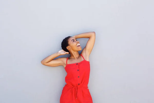 Portrait of happy woman smiling — Stock Photo, Image