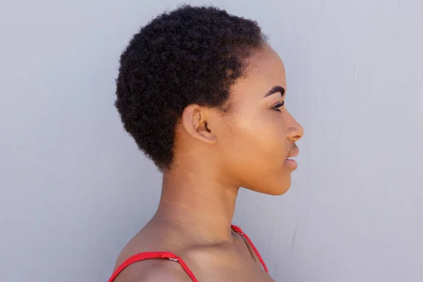 Profile of young african american woman — Stock Photo, Image