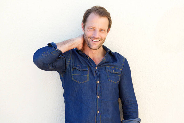 attractive man smiling