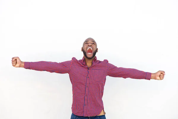 Man with arms outstretched — Stock Photo, Image