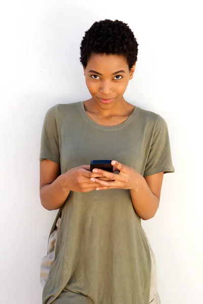 Fresco giovane donna nera — Foto Stock