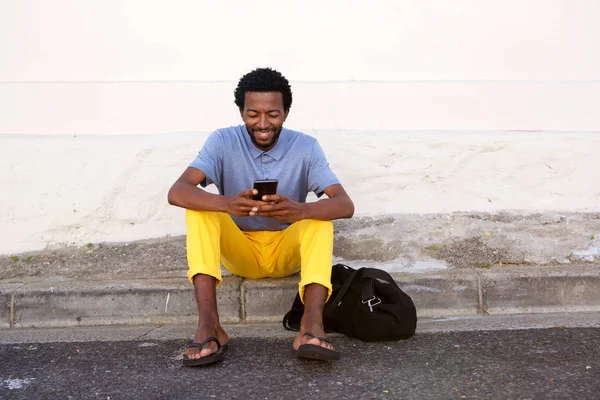 Homem negro feliz — Fotografia de Stock