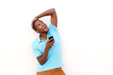 Cep telefonu olan adam.