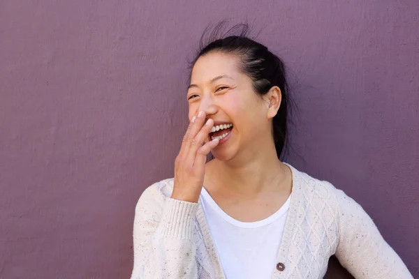 Cheerful asian woman — Stock Photo, Image