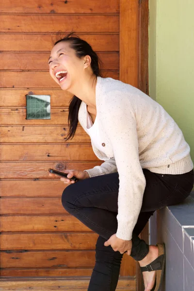Cheerful asian woman — Stock Photo, Image