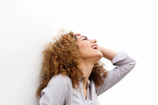 Young woman laughing — Stock Photo, Image