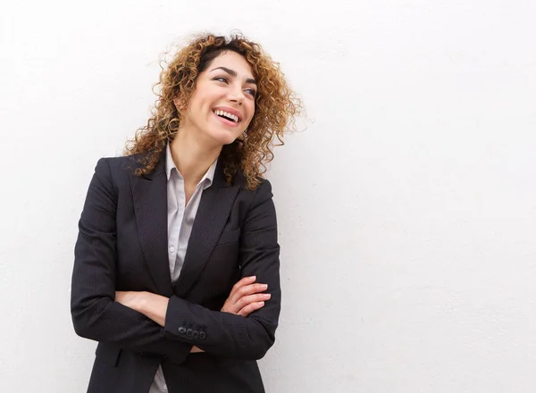 Mulher de negócios sorrindo — Fotografia de Stock