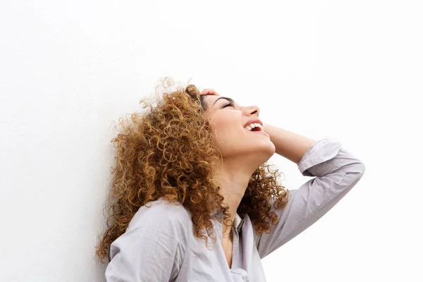 Young woman laughing Royalty Free Stock Photos