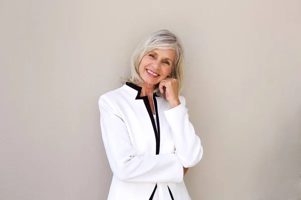 Smiling older business woman — Stock Photo, Image