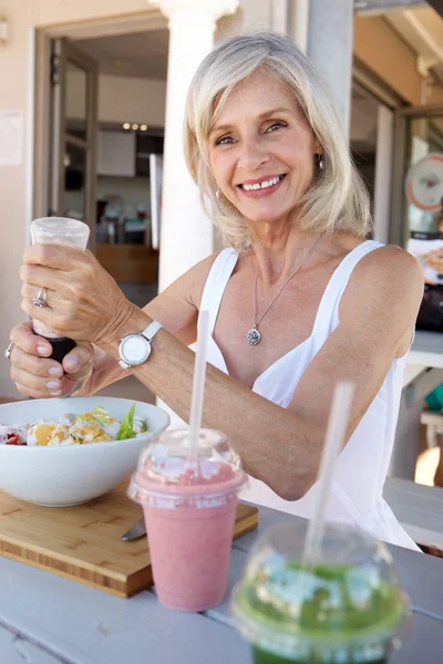 Smiling older woman