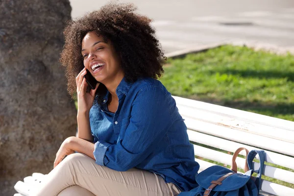 Cheerful woman sitting — Stock Photo, Image