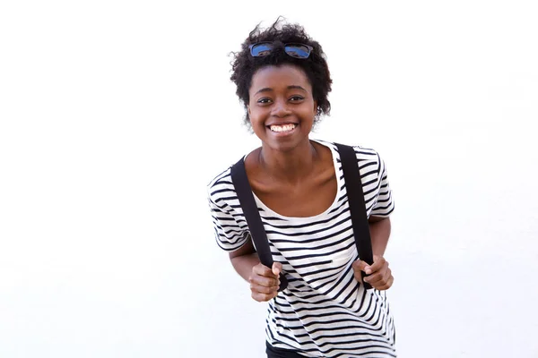 Afro amerikansk kvinnlig student — Stockfoto