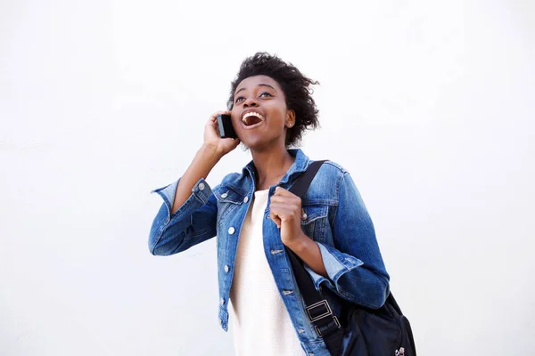 Alegre joven africana mujer — Foto de Stock