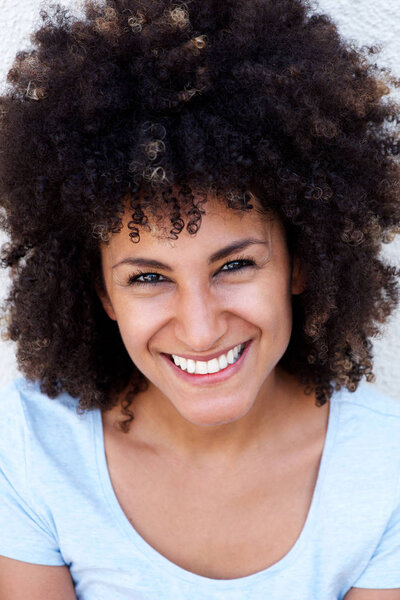 cheerful beautiful woman 