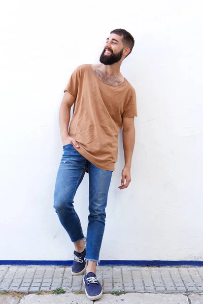 Hombre feliz con barba — Foto de Stock