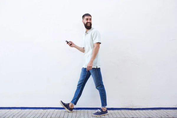 Volledige lengte man lopen — Stockfoto